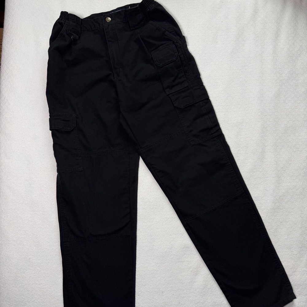 5.11 Tactical Series Womens Black Cargo Pants 64355 Cotton Utility Trousers 6